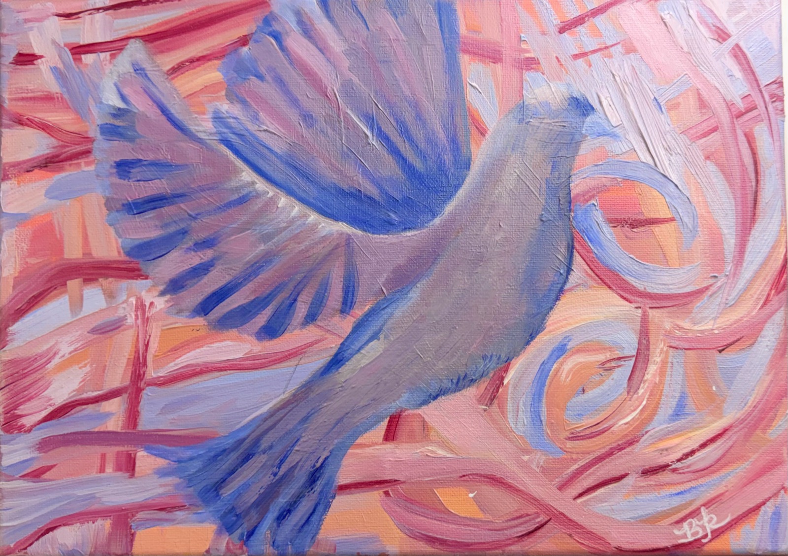 Like Breathing — oil on canvas by Bailey Alysse Visual Artist and Muralist, organic abstract forms