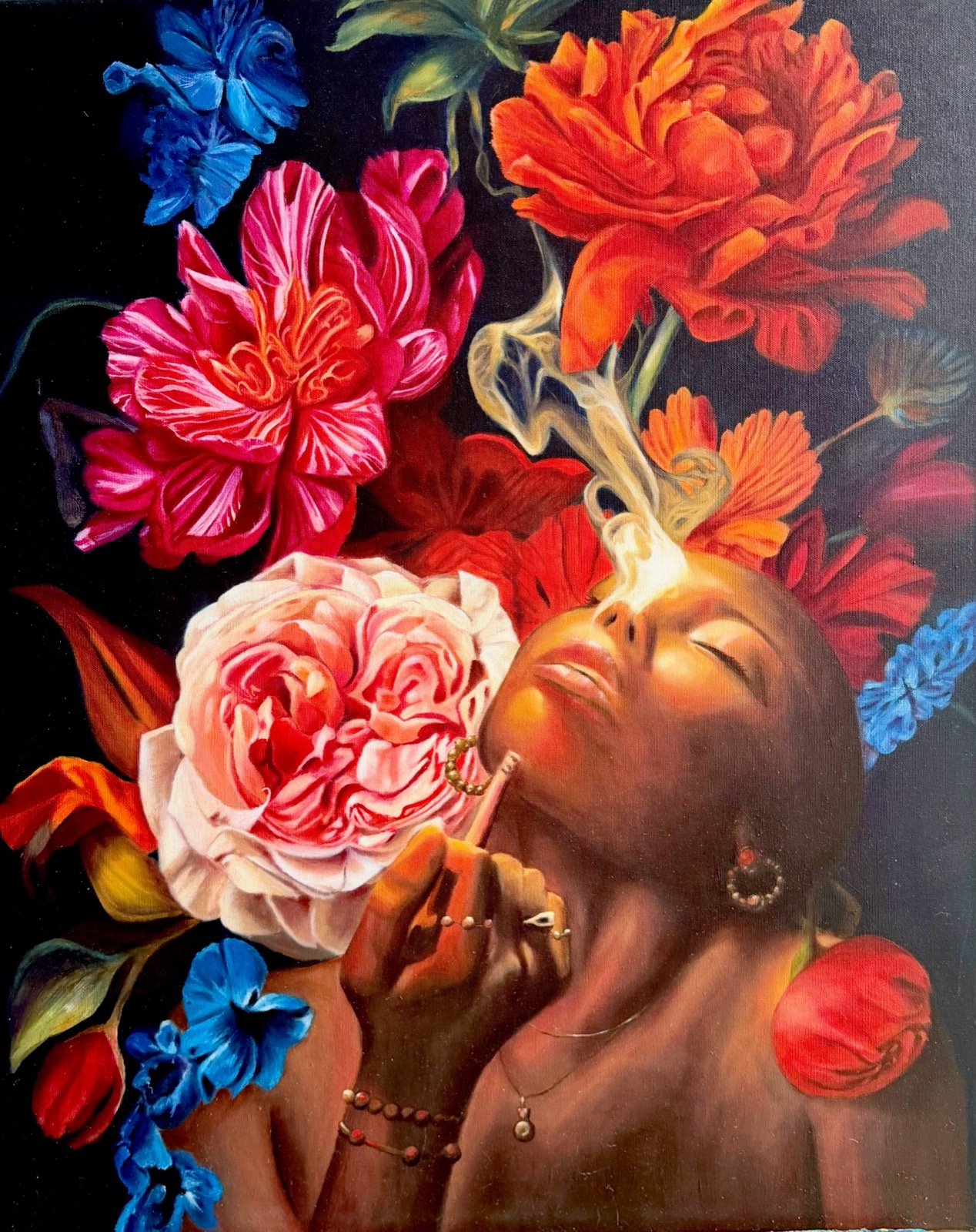 The Peace That Follows — oil on canvas painting by Bailey Alysse Visual Artist and Muralist, figurative original art